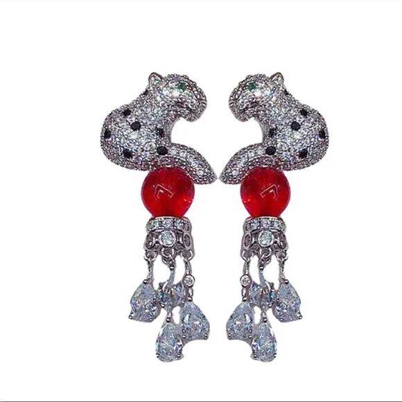 Jewelry panther earrings   - Picture 1 of 3